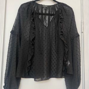 Sheer Black Blouse